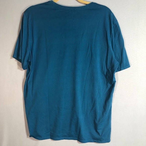 Nike Shirt Men's Size Large Tee Dri Fit Swoosh Blue Casual Sports Summer - Picture 8 of 8
